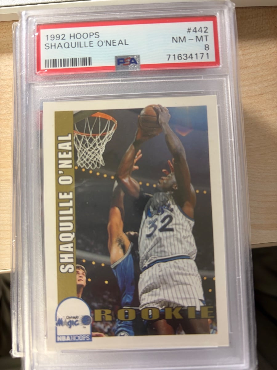 1992 HOOPS 샤킬오닐 PSA8